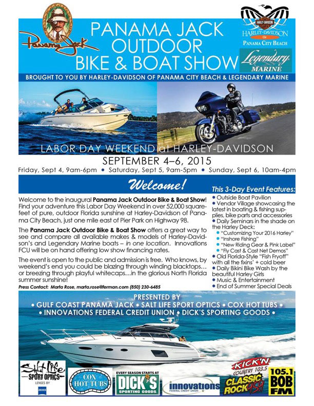 Panama Jack Outdoor Boat & Bike Show in Panama City Beach