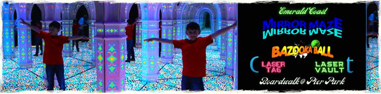 Mirror Maze and Laser Tag in Panama Coty Beach, Florida