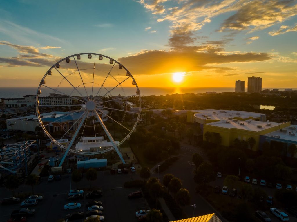 PCB Wheel in Panama City Beach PCB Wheel at sunset