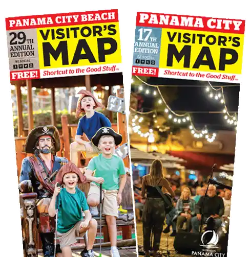 2023_2_map_covers_1 The 2023 Panama City Beach and Panama City Visitors Map Covers