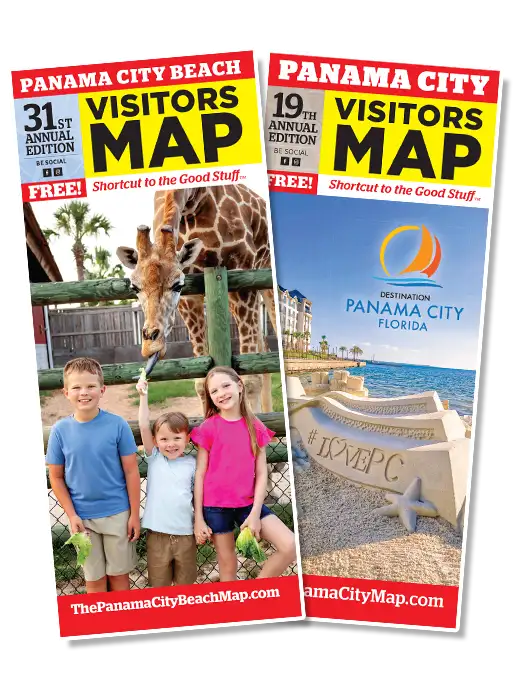 Visitor's Maps for Panama City and Panama City Beach